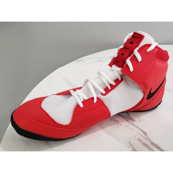 Nike Fury‎ Combat Red White Black Wrestling Shoes boxing Mens AO2416-601 Size 15 main image 4
